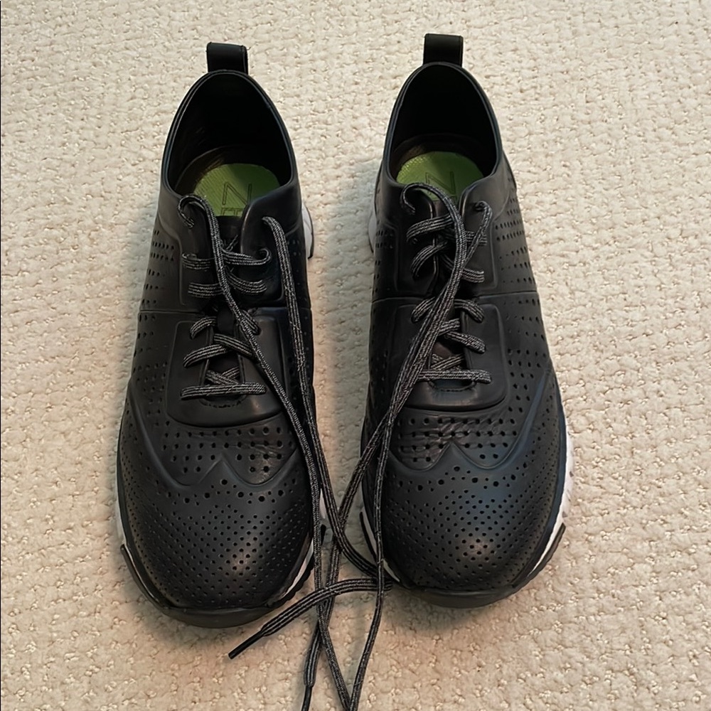 Men's Black Perforated Shoes